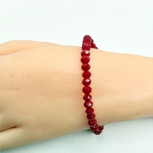 Red Beaded Bracelet